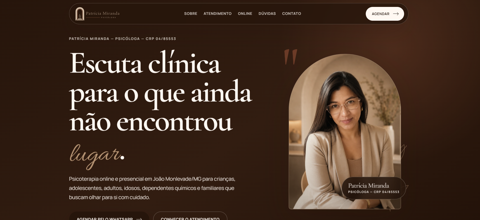 Psicóloga Patrícia Miranda